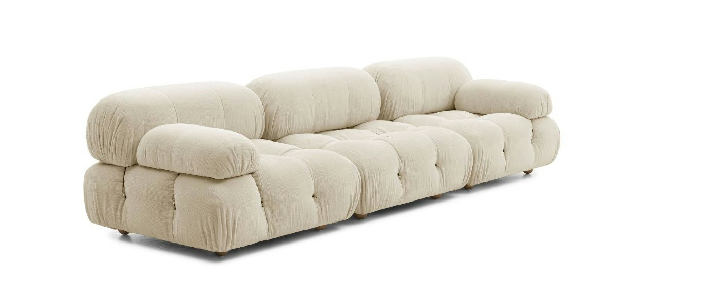 Camaleonda - Canapé 3 places tissu beige - Vue supplémentaire 1
