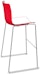 Design Outlet - Arper - Tabouret de bar Catifa 46 - rouge/blanc - 76 cm - 1 - Aperçu