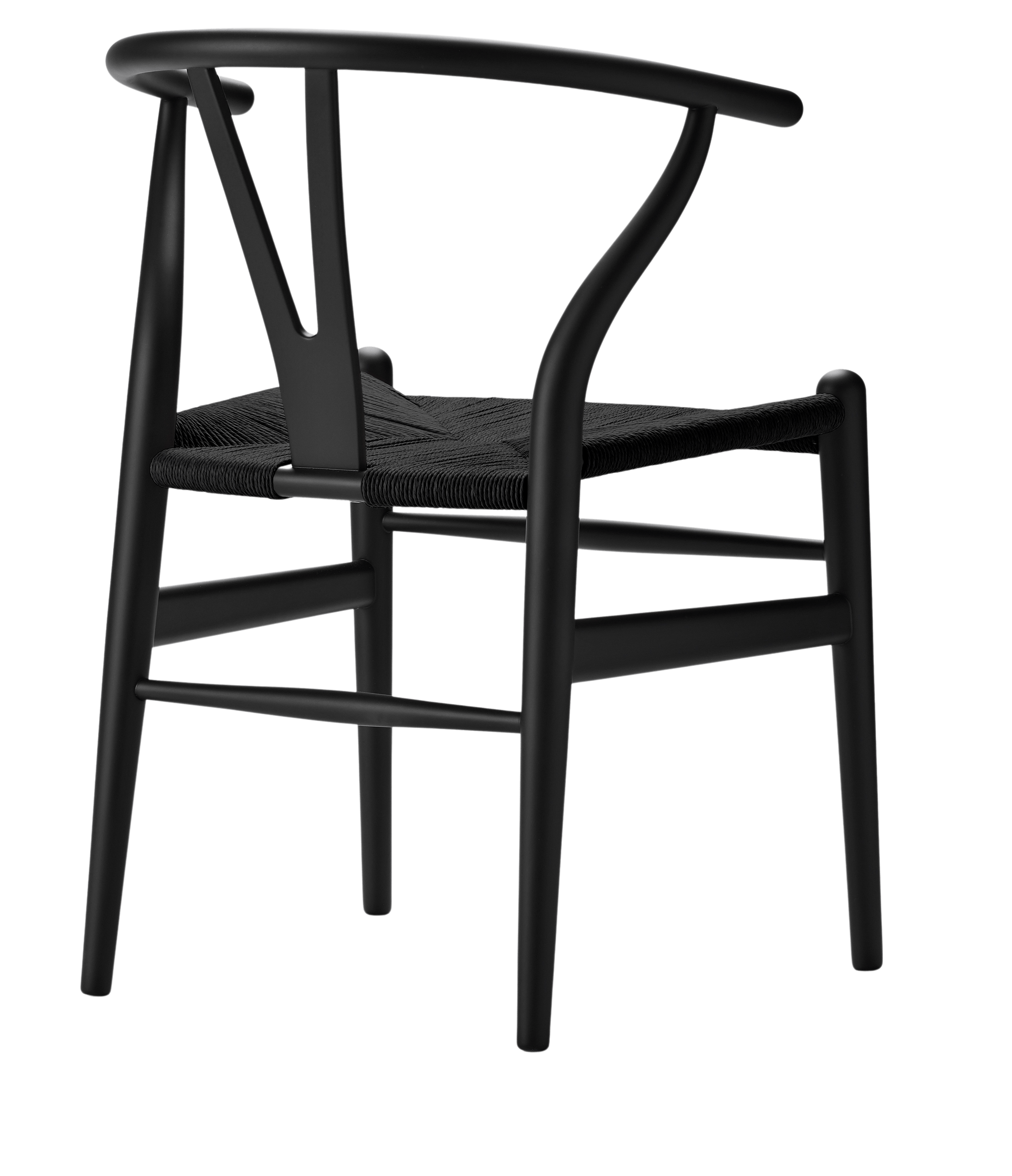 Carl Hansen & Søn CH24 Y Wishbone Stuhl Soft - soft black/ black