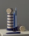 HAY - Column Kerze L - off-white/blue - 4 - Vorschau