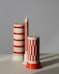 HAY - HAY Column Candle Small - gebroken wit/rood - 6 - Preview