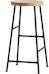 Design Outlet - HAY - Cornet Bar Hocker - Eiche geölt - Gestell weiches schwarz - high (Retournr. 261978) - 1 - Vorschau