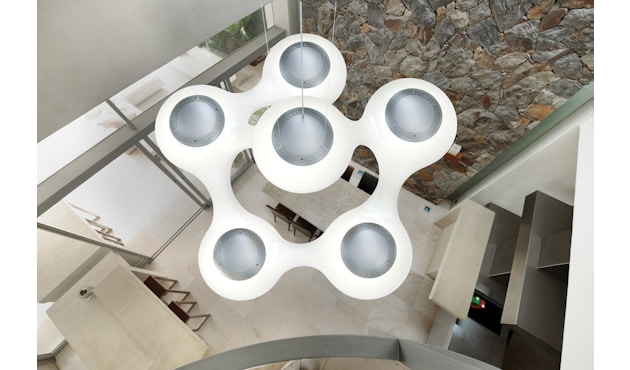 Next - Cosmo Pendelleuchte Indoor - weiß / silber - LED 6 x 2830lm, dimm., 3000K - 11