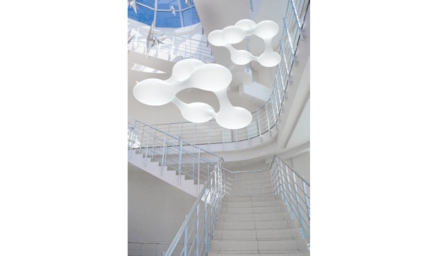 Next - Cosmo Pendelleuchte Indoor - weiß / silber - LED 6 x 2830lm, dimm., 3000K - 16