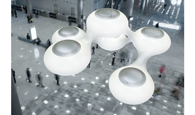 Next - Cosmo Pendelleuchte Indoor - weiß / silber - LED 6 x 2830lm, dimm., 3000K - 17