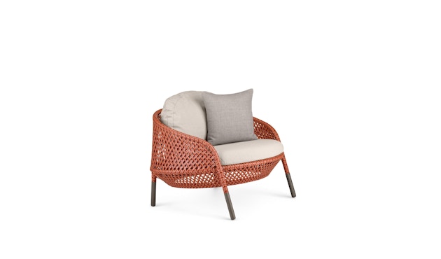 Dedon - Ahnda Lounge Chair rot - OHNE Kissen - 1