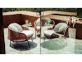 Dedon - Ahnda Lounge Chair rot - OHNE Kissen - 2