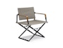 Dedon - SeaX Lounge Chair - schwarz - sail taupe - 1