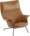 Muuto - Doze Lounge Chair mit Leder - 1 - Vorschau