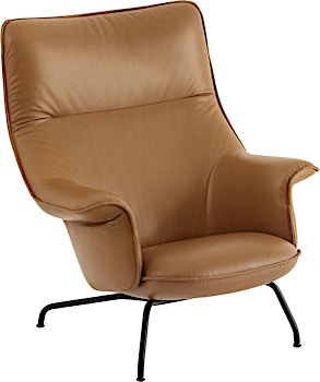 Muuto - Doze Lounge Chair mit Leder - 1