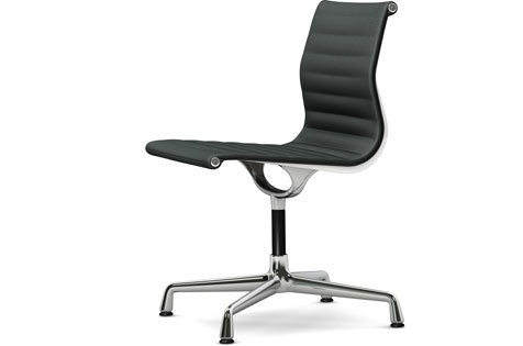 Vitra Aluminium Chair EA 101, Gestell verchromt, Filzgleiter Hartboden 05 dunkelgrau dunkelgrau Vitra Aluminium Chair EA 101, Gestell verchromt, Filzgleiter Hartboden 05 dunkelgrau dunkelgrau