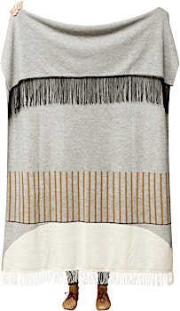 Form&Refine - Aymara Decke - gemustert Grau - 130 x 190 cm  - 1