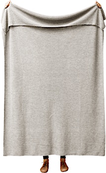 Form&Refine - Aymara Decke - einfarbig Grau - 130 x 190 cm  - 1