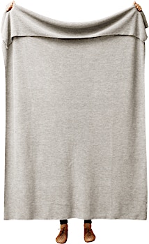 Form&Refine - Aymara Decke - einfarbig Grau - 130 x 190 cm  - 1