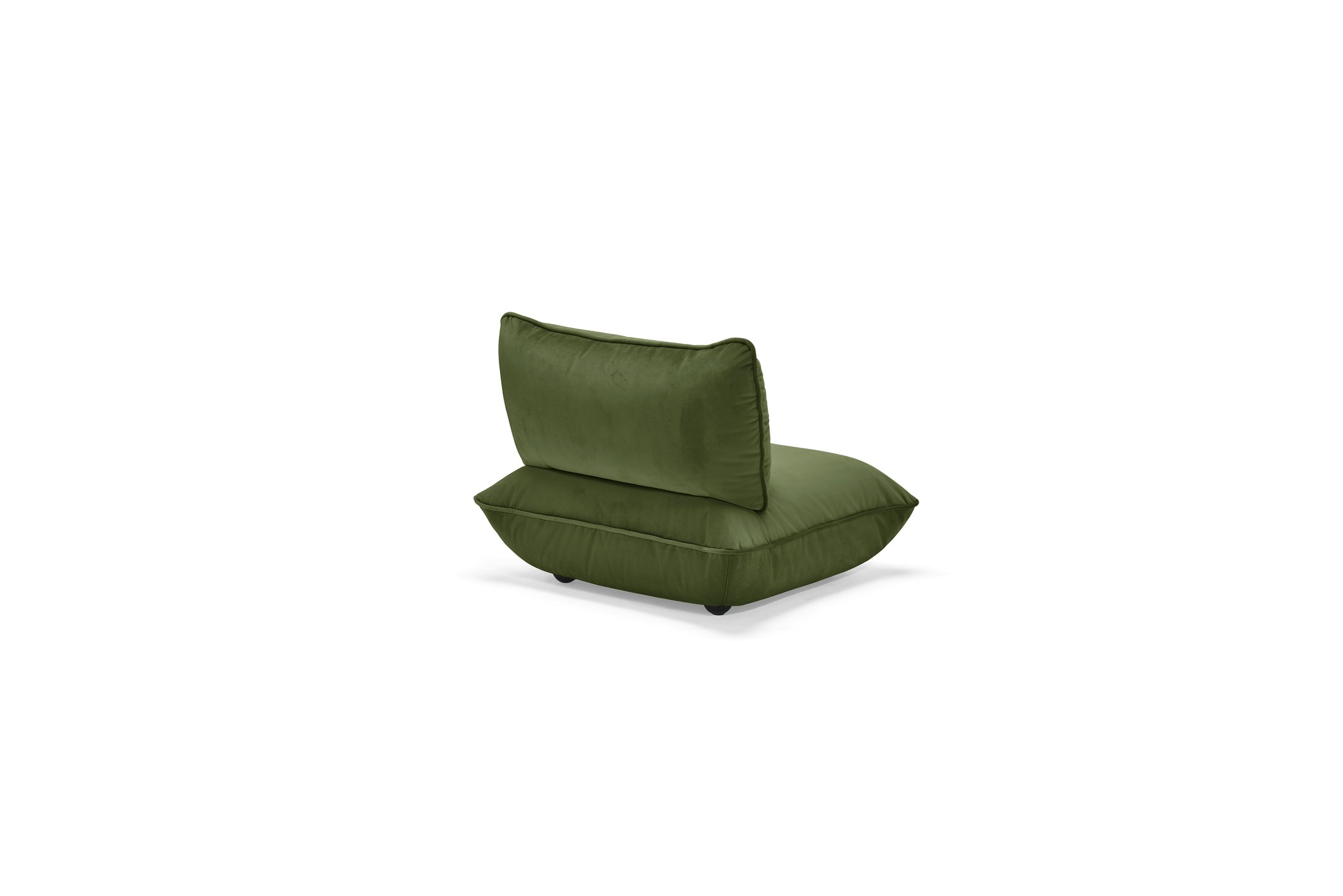 Sumo - Canapé module siège velours vert - Vue supplémentaire 2