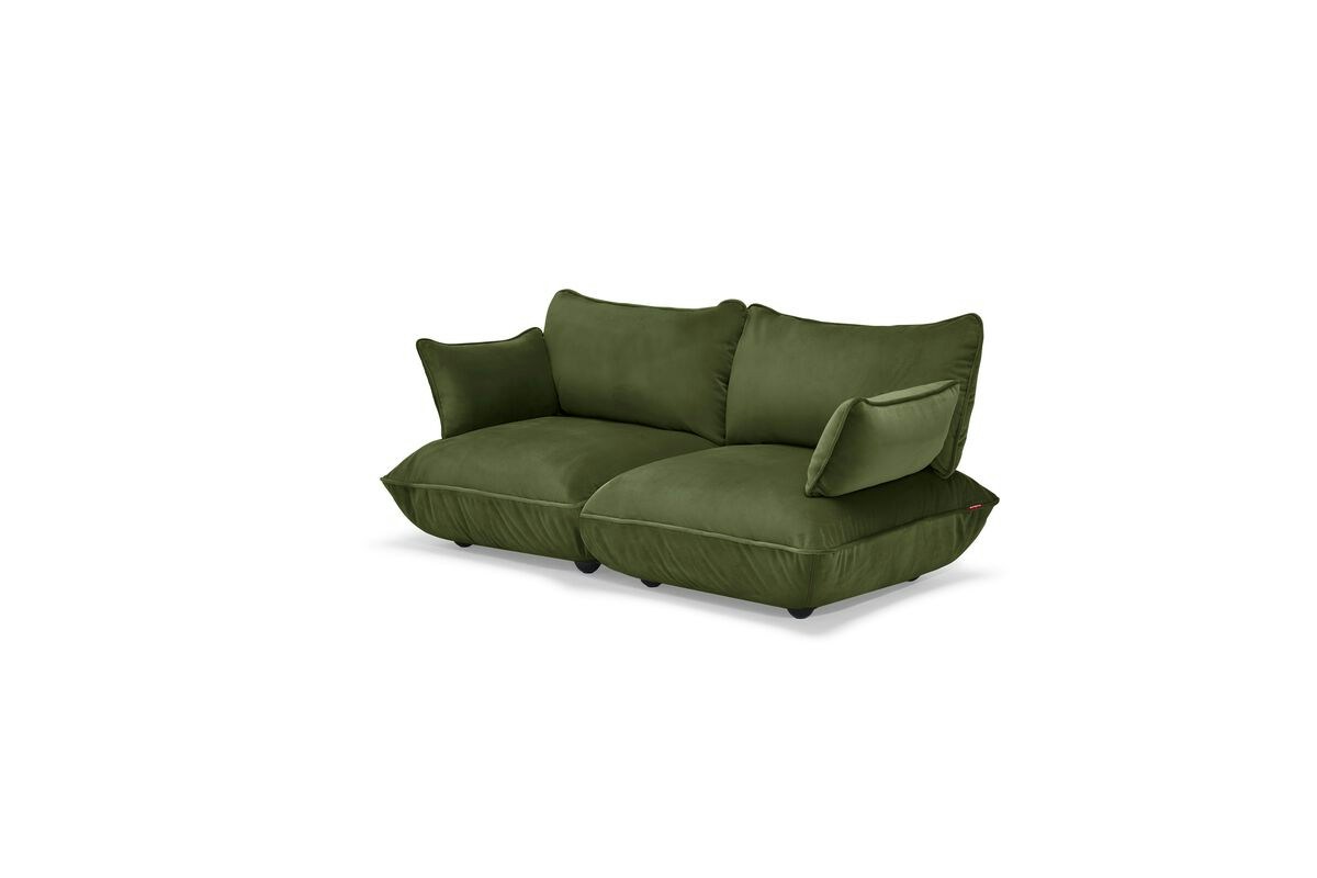 Sumo - Canapé modulable medium velours vert - Vue supplémentaire 2