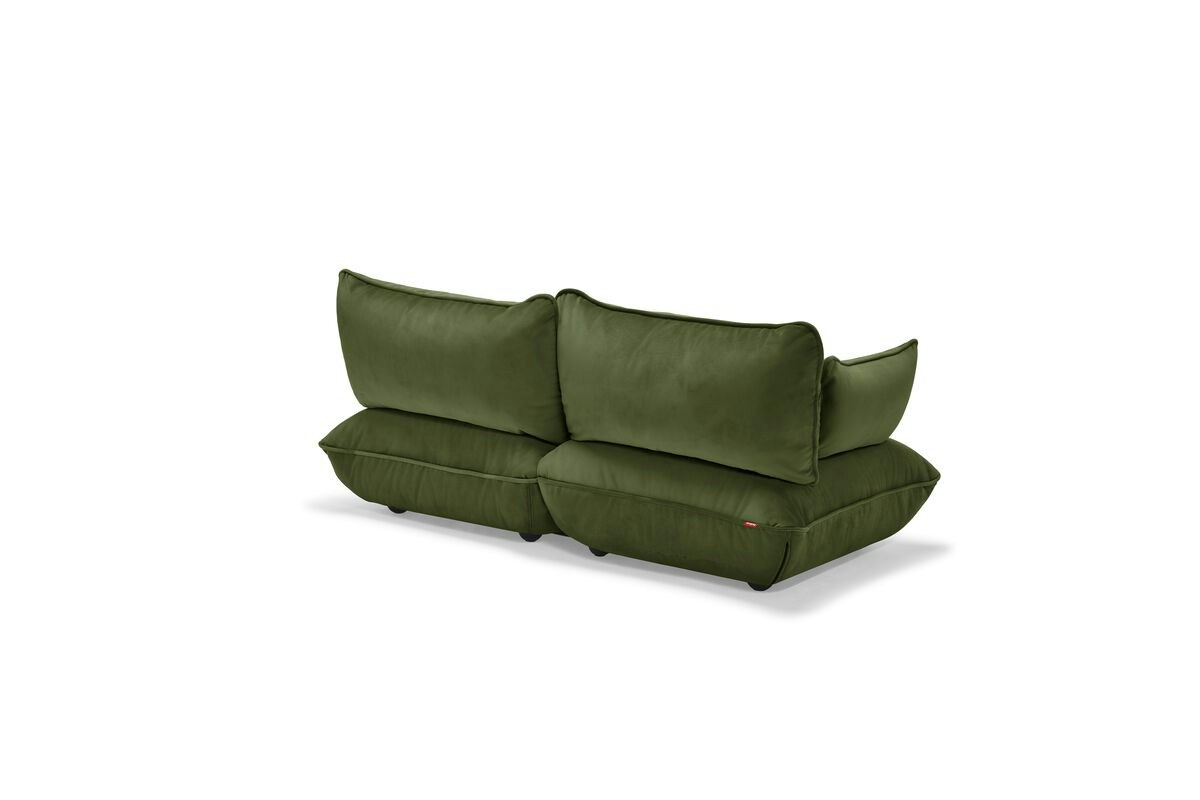Sumo - Canapé modulable medium velours vert - Vue supplémentaire 3