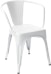 Design Outlet - Tolix - A56 Armlehnstuhl - indoor - weiß matt - Produktauslauf 2017 - 1 - Vorschau