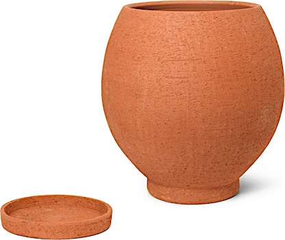 ferm LIVING - Ando Terrakotta Blumentopf mit Untersetzer - 1 ferm LIVING - Ando Terrakotta Blumentopf mit Untersetzer - 1