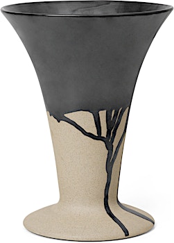ferm LIVING - Vase Flores - sand/black - 1