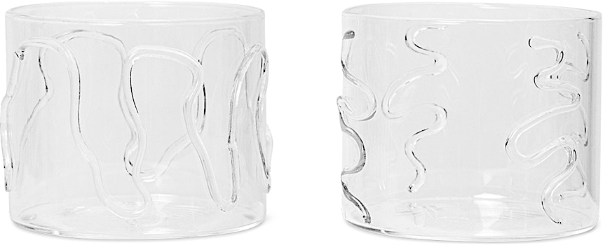 Ferm Living - Doodle Glas Set - 1 Ferm Living - Doodle Glas Set - 1