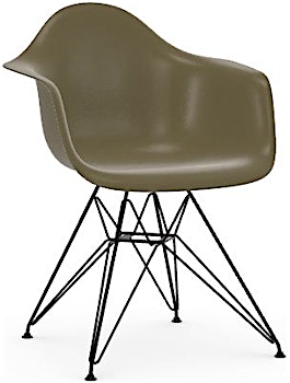 Design Outlet - Vitra - Eames Fiberglass Chair DAR - Gestell schwarz - Sitzschale Eames Raw Umber (Retournr. 228769) - 1