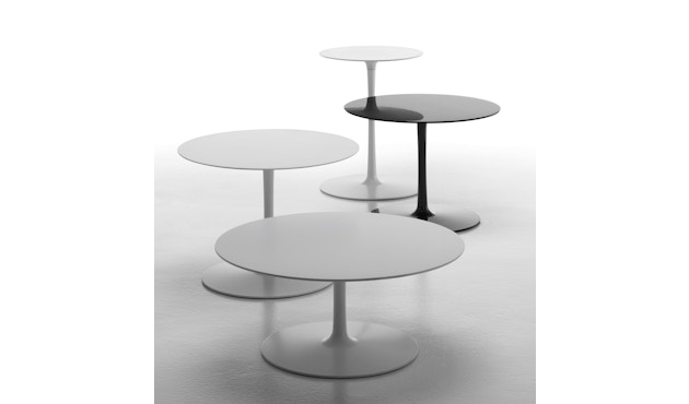 MDF Italia - Flow Low tafel - Ø 44 cm, hoog - mat wit - 4
