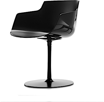 Design Outlet - MDF Italia - Flow Slim Armlehndrehstuhl Tellerfuß - schwarz - 1 Design Outlet - MDF Italia - Flow Slim Armlehndrehstuhl Tellerfuß - schwarz - 1