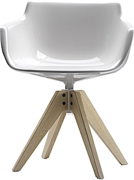 MDF Italia - Flow Slim Armlehndrehstuhl VN Eichengestell - 1 MDF Italia - Flow Slim Armlehndrehstuhl VN Eichengestell - 1