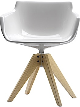 MDF Italia - Flow Slim Armlehndrehstuhl VN Eichengestell - 1 MDF Italia - Flow Slim Armlehndrehstuhl VN Eichengestell - 1