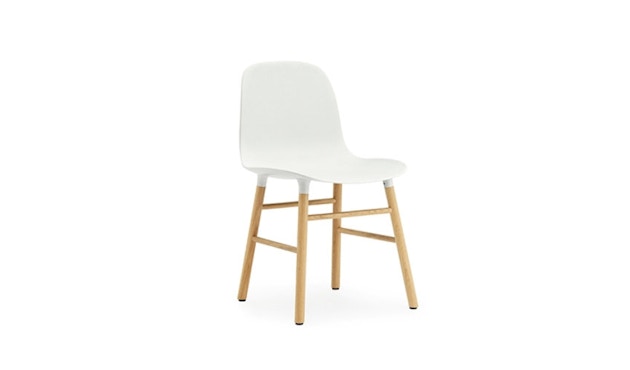 Normann Copenhagen - Chaise Form avec structure en bois - Chêne - blanc - 1