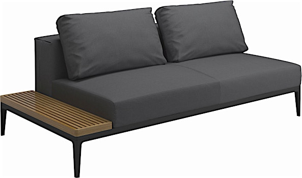 Gloster - Grid Sofa mit Tisch - 1