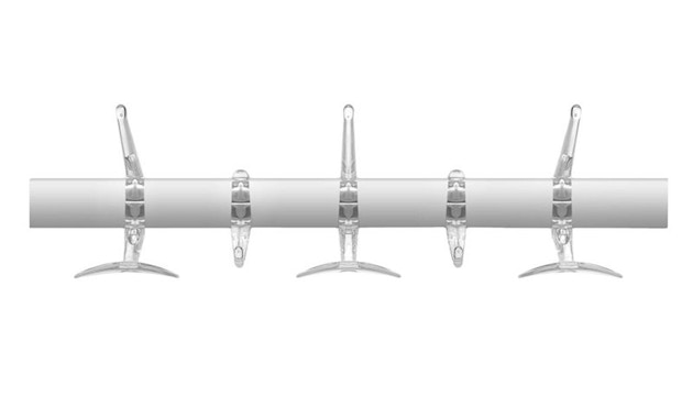 Kartell - Hanger Wandgarderobe - 60 cm - glasklar - 2