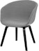 Design Outlet - HAY - About A Chair Low AAC 43 - Hallingdal 130 - gris moucheté - décapé noir - 1 - Aperçu