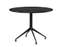 HAY - About A Table AAT20 Quatre pieds - L Ø 100 cm - linoléum noir, bordure noire - 1