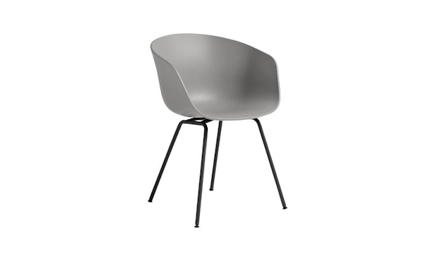 HAY - About a Chair AAC 26 - hellgrau - Gestell pulverbeschichtet schwarz - 2
