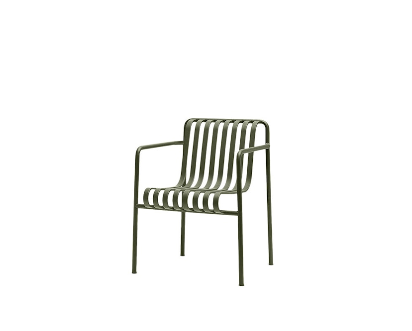 HAY - Palissade Dining Arm Chair - olive - 1