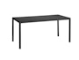 HAY - T12 Tisch - Gestell aluminium schwarz - Platte Lionleum schwarz - Kante Sperrholz schwarz - 160 x 80 - 1
