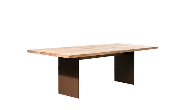 Janua - SC 41 tafel - Ruw staal, natuur gelakt - Eiken natuur geolied - 180 cm - 90 cm - 1
