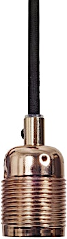 Frama - Frama - Kabel met fitting - E27 - koper - zwart - 1