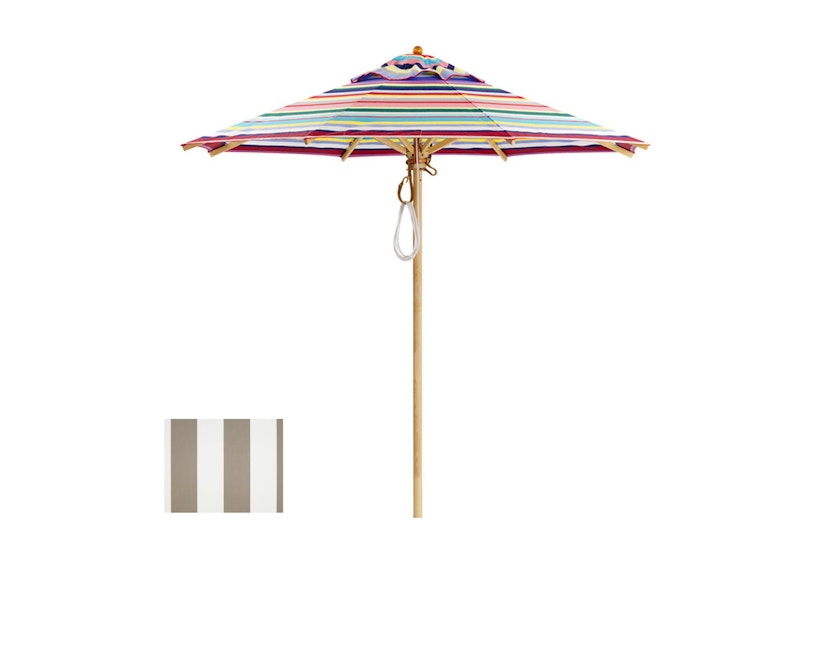 Klassieke parasol - rond klein