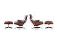Vitra - Black Lounge Chair & Ottoman - 2