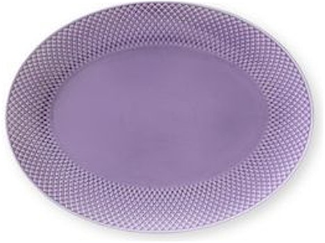 Lyngby Porcelæn - Rhombe Color Ovale Servierplatte - 1