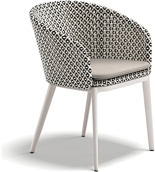 Dedon - Mbrace chaise à accoudoirs en aluminium - 1