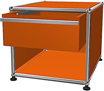 USM Haller - Table de chevet avec tiroir 1 x 1  - 1