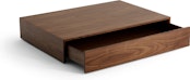 New Works - Mass Wide Coffee Table mit Schublade - Walnut - 1 - Vorschau