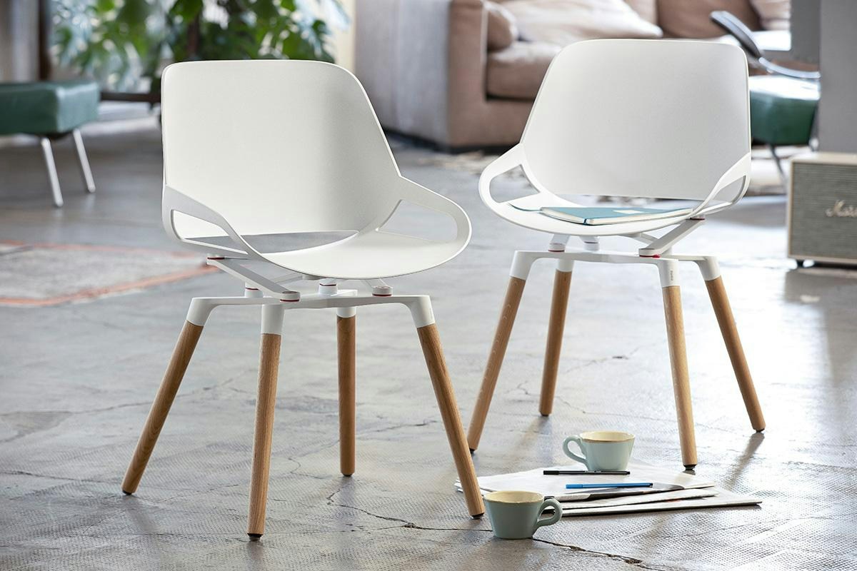 Aeris Numo Esszimmerstuhl | Schwingstuhl Mit Eichenholz-Beinen | Ergonomischer Designstuhl Made In Germany