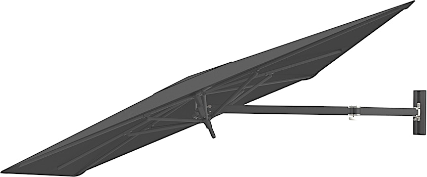 Umbrosa - Paraflex UX Wall Volledig Zwart parasol - 1