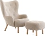 &Tradition - Petra fauteuil VB3 & ATD1 poef - 1 - Preview