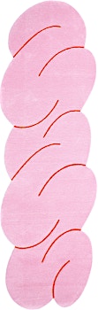 Okej - Kronkelende vloerkleed - Roze gemêleerd - 1